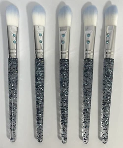 NEW (5X) Slmissglam Foundation B12 Makeup Brush Blue/White - 5 pc Lot - Picture 1 of 5