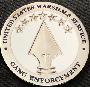 US Marshals Service FirstGEN Gang Enforcement Unit versione BIANCA moneta sfida - Foto 1 di 3