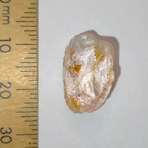 Morganite facet rough raw crystal untreated gemstone cutting material 16.6ct - Picture 1 of 8