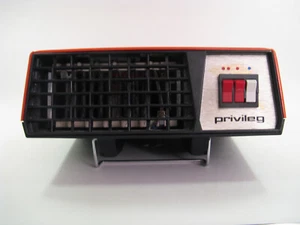 PRIVILEG Heizlüfter 70er Jahre Design Orange Wärmelüfter Panton Ära MITROPA - Picture 1 of 14