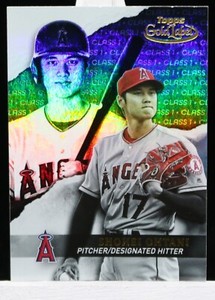 2020 Topps Gold Label Shohei Ohtani Base Class 1 Black #3 Angels