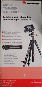 Manfrotto Deluxe digital camera accessory kit includes backpack tripod #MSC-KIT - Picture 1 of 4