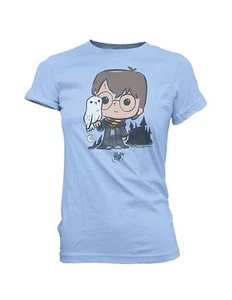 Funko Juniors Super Cute Tees: Harry Potter With Hedwig, Blue - Picture 1 of 2