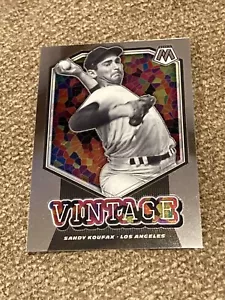 2021 Panini Mosaic Vintage Insert Sandy Koufax #V15 Los Angeles Dodgers HOF - Picture 1 of 2