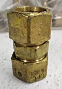 1/2" Tube x 1/2" Tube Brass Union Fitting *Lot of 10* - Picture 1 of 8