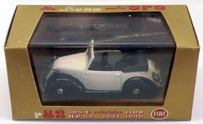 Brumm Models 1/43 Scale Diecast R83 - 1937-39 Fiat 508C Cabriolet - White - Image 1 of 3