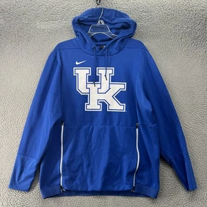 Kentucky Wildcats Hoodie Pullover Mens Large NCAA Basketball Nike Zip Pocket - Picture 1 of 13