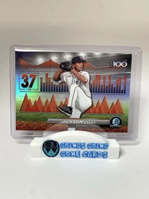 Jackson Jobe 2024 Bowman #BTP-37 Bowman Scouts' Top 100 Detroit Tigers - Image 1 of 2