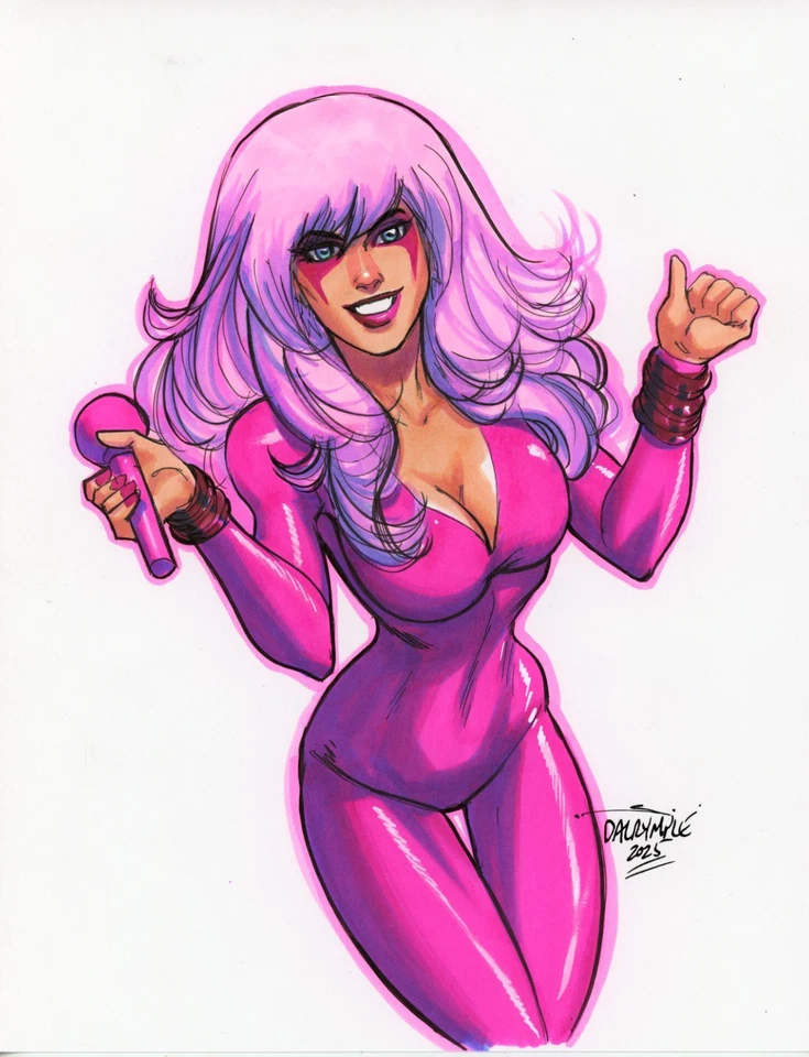 Sexy Jem and the Holograms Pin up arte original por Scott Dalrymple Foto 1 de 1