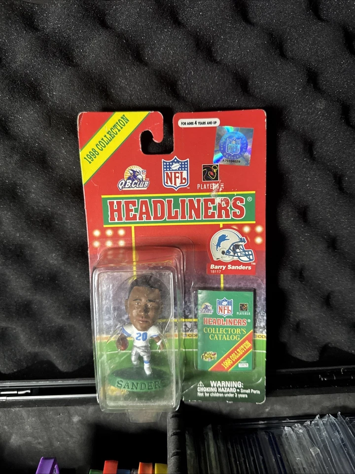NFL HEADLINERS 1998 COLECCIÓN DETROIT LIONS BARRY SANDERS FIGURA DE 3" NOS Foto 1 de 1