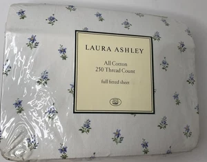 NEW Vintage Laura Ashley Emilie Full Fitted Sheet (1) 54"x75" Cotton Blend NWT - Picture 1 of 9