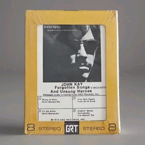 NOS Sealed 8-Track John Kay Forgotten Songs and Unsung Heroes V8023-50120... - Foto 1 di 3