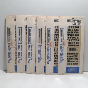 MiniBetter Letter C-Thru Graphics M17 Dry Transfer Lettering - Lot of 6 - Picture 1 of 6