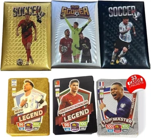 2024-25 Soccer Trading Cards | 3 Packs with 33 Collectible Cards - Picture 1 of 12