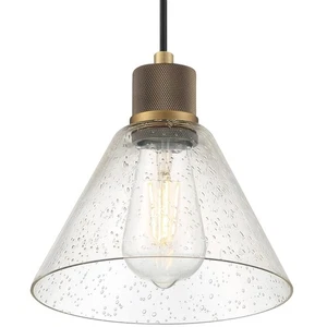 Access Lighting 63140LEDDLP/SDG Port Nine 8"W LED Mini Pendant - Antique Brushed - Picture 1 of 5