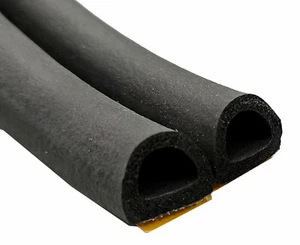 Barra de fregado Junta EPDM autoadhesiva para ventanas y puertas Medidas: 21x15mm - Imagen 1 de 5