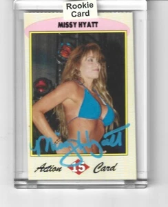 39 Missy Hyatt signed WCW ROOKIE Wrestling Card w/COA PLEASE READ - Picture 1 of 3