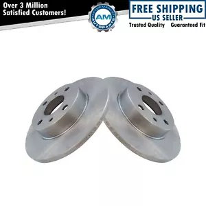 Rear Brake Rotors Set Solid For 2012-2019 Fiat 500 - Picture 1 of 5