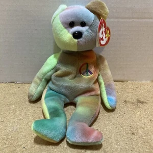 Ty Beanie Baby: Peace Bear 1996 - Mehrfarbig - Bild 1 von 1