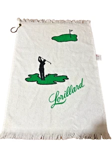 Toalla de golf promocional Lorillard Tobacco Co 22” X 16” de colección rara Kent, Newport - Imagen 1 de 5