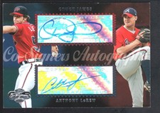 CHUCK JAMES ANTHONY LEREW 2006 TOPPS CO-SIGNERS #CS69 DUAL AUTOGRAPH BRAVES SP