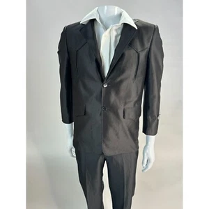 American Western 2 pc Boys Charcoal Polyester Suit size 14 NWT - Picture 1 of 24