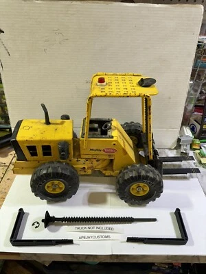 1 gato y 1 par de horquillas para carretilla elevadora de metal vintage Mighty Tonka XR-101 3989 Foto 1 de 4