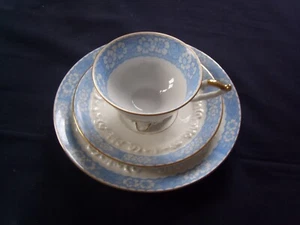 Sammelgedeck Sammeltasse Ostmark weiß hellblau Bavaria            ! - Bild 1 von 9