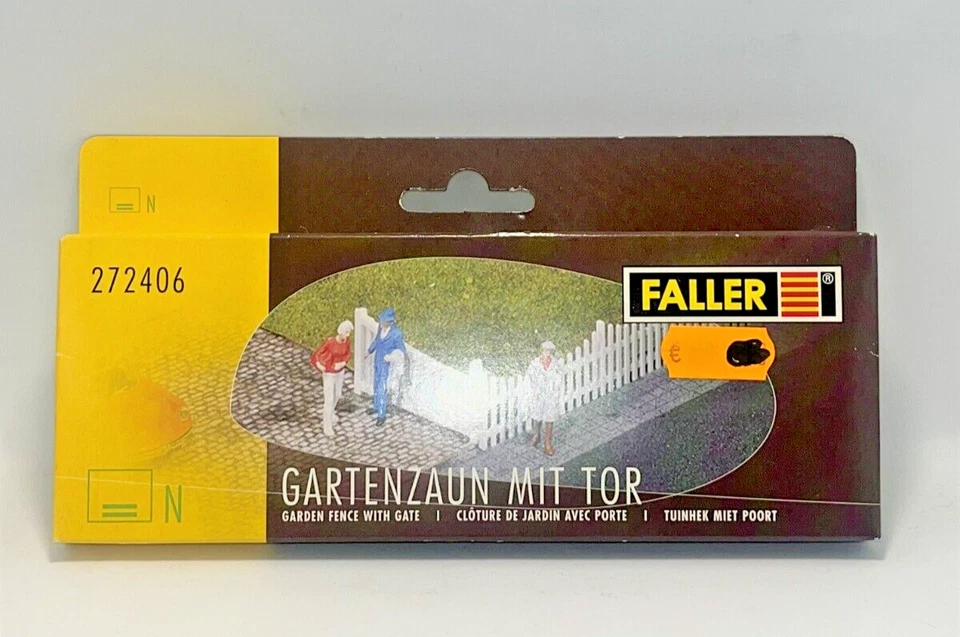 Echelle N FALLER 272406 Jardin Clôture 1:160 540mm Scellé Boîte - Photo 1/4