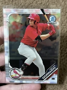 2018 Bowman Chrome Nolan Gorman Chrome Refractor - Picture 1 of 2