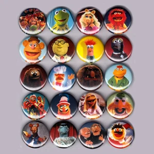 THE MUPPETS 1.5" PINS BUTTONS (kermit piggy fozzy gonzo show caper shirt toys) - Picture 1 of 2