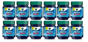 12 X 50g Vicks Vaporub Vapour Blocked Nose Cough Cold Nasal Congestion Headache - Picture 1 of 7