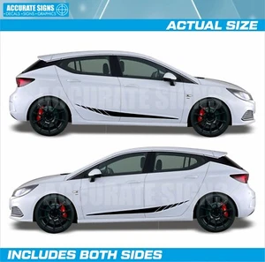 Stickers for Vauxhall Astra side Stripes Decals Vinyl Graphics ASTRA K - Picture 1 of 3