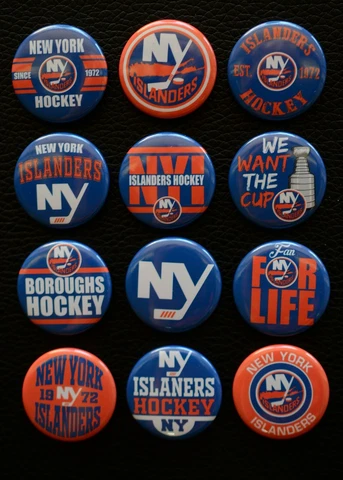 New York Islanders - Magnet Set (Set of 12) - 1 1/2" Round Cover