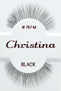 Christina #747M 6,12 pares de pestañas postizas 100 % cabello humano - Imagen 1 de 1