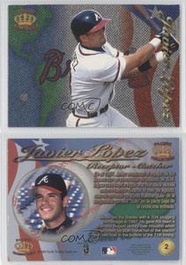 1998 Pacific Crown Collection Latinos of the Major Leagues Javy Lopez #2