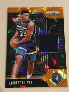 Panini Prizm Jarrett Culver 2019-20 novato Orange Ice Prizm #252 T-Wolves radiocontrol - Imagen 1 de 2