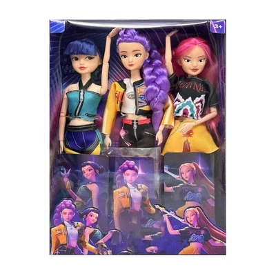 3Pack Cosplay K-pop Demon Hunters Dolls Joint Moveable Collectible Figure Toy - Image 1 of 4