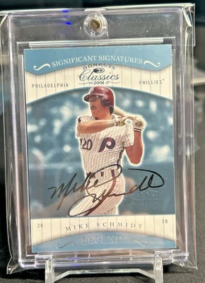 Donruss Classics 2001 Mike Schmidt firmas significativas #172 Auto Legend Foto 1 de 2