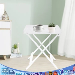 Foldable Table Acrylic Transparent Table Sofa Snack Coffee Laptop End Side Table - Picture 1 of 12