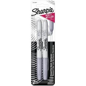 Sharpie 39108PP Fine Point Metallic Silver Permanent Marker, 1 Blister Pack with - Picture 1 of 7
