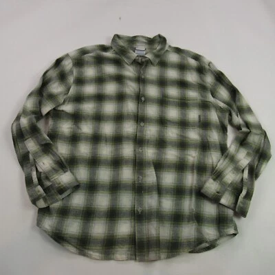Camisa Columbia Para Hombres 2XL Manga Larga Botón Bolsillos Frontales Exterior Ajuste Regular Foto 1 de 4