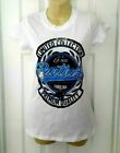 Carolina Panthers Womens T Shirt Size Small Fitted Xtreme Apparel White New 