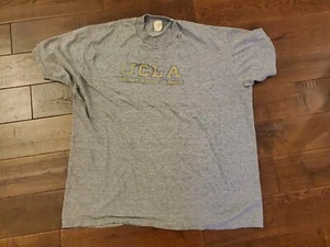 SÜSSES VINTAGE 70ER JAHRE UCLA MELIERTES GRAUES T-SHIRT HERREN GRÖSSE XL FÄLLT KLEIN AUS - Bild 1 von 8