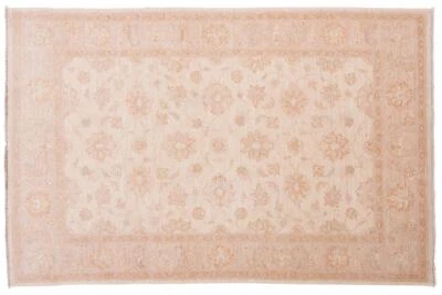 Alfombra Afghan Chobi Ziegler anudada a mano 120x180 beige lana oriental Foto 1 de 4