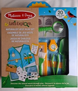 MELISSA & DOUG LETS EXPLORE Naturalist Weste Spielset 20-teilig NEU IM BOX - Bild 1 von 2