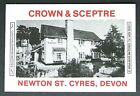 Matchbox label Pub Inn Crown & Sceptre Newton St. Cyres Devon ME457
