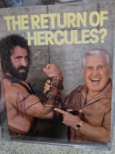 Hercules Hernandez Autografo Firmato Pagina Rivista Lotta WWF - Foto 1 di 2