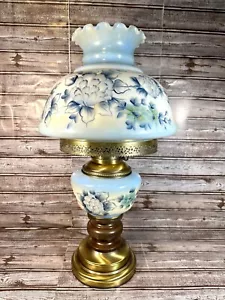 Lámpara de mesa Lo que el viento se llevó huracán de 3 vías diseño floral pintado a mano - Imagen 1 de 21