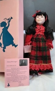 VINTAGE MARIAN YU 1989 PORCELAIN 20” ASIAN MUSICAL HOLIDAY DOLL in Box - Picture 1 of 13